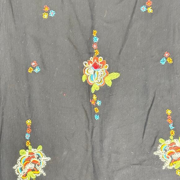 Free People Oxford Embroidered Shift Dress XS Boho Mini Casual Festival - Picture 5 of 5